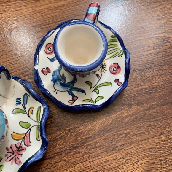 ➡️ Rare ⬅️  ⭐️Vintage, Hand-Painted, Taper Candle-Holders⭐️ - Picture 4 of 5